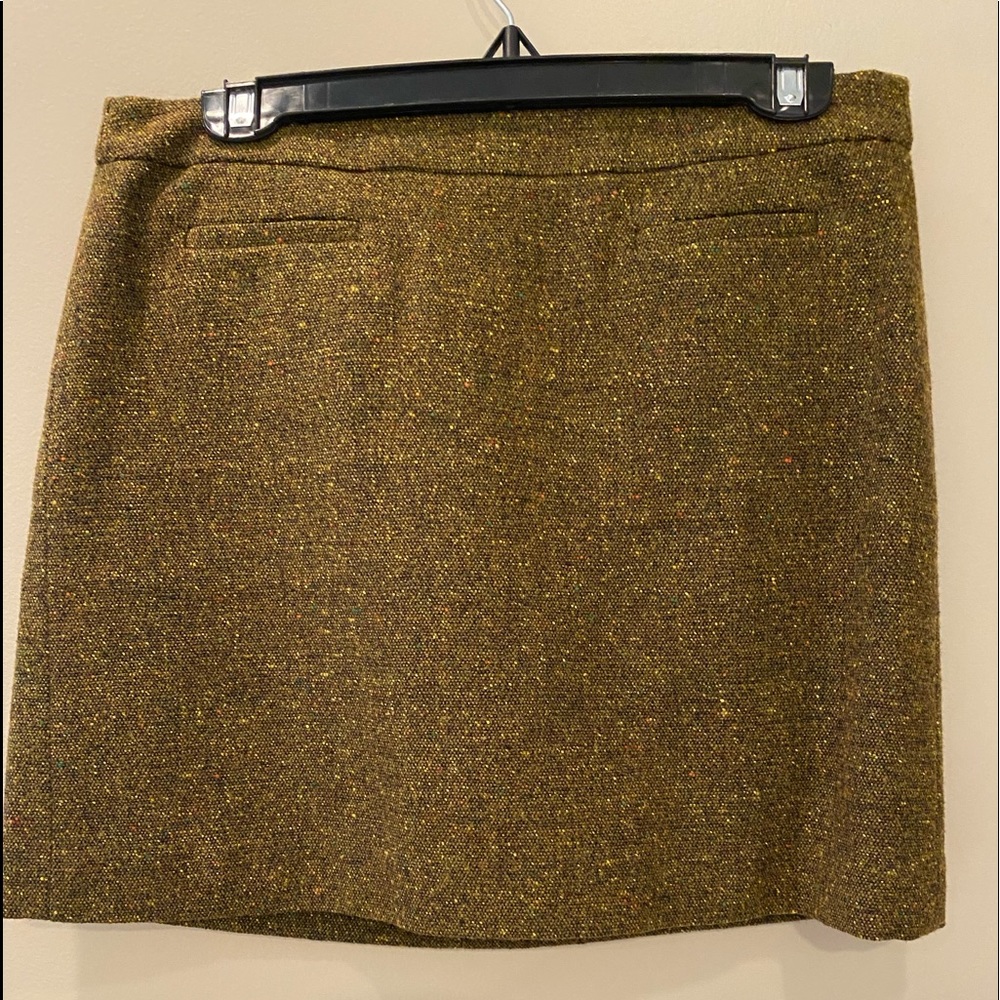 Loft Olive Green midi skirt